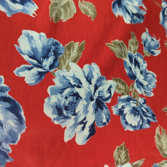 Honeyme Floral 3/4 Sleeve Open Front Cascading Cardigan Size S - Picture 7 of 9